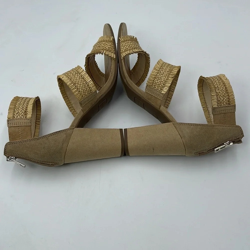 Sam & Libby Strappy Raffia Block Heel - Picture 8 of 8